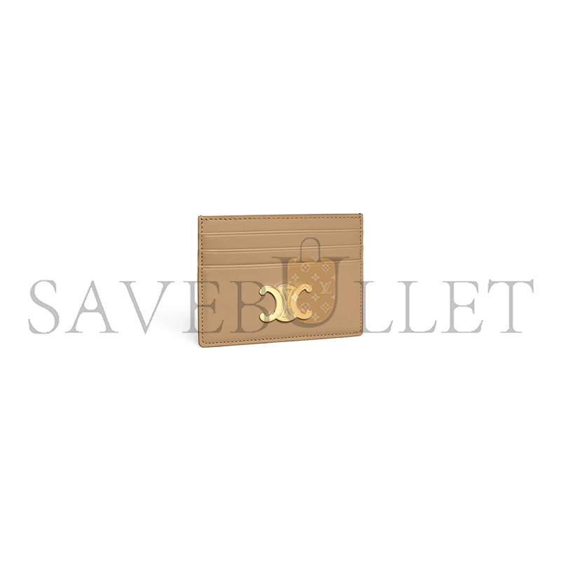 CELINE CARD HOLDER TRIOMPHE IN SHINY CALFSKIN 10L833DPV.18AE (11*8*0.3cm)